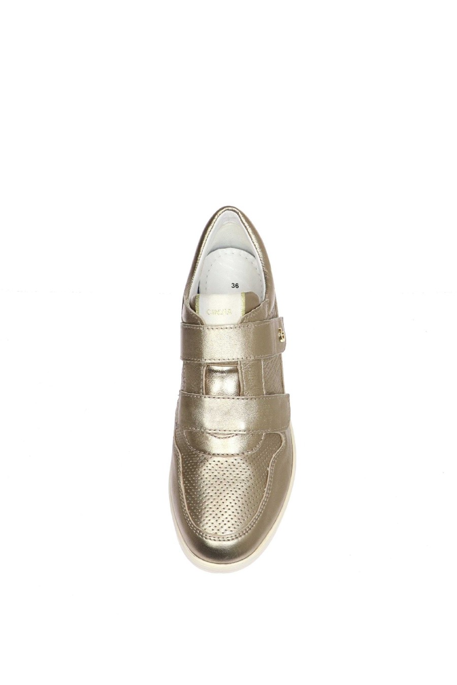 Sandra Sneakers Con Strappi Platino Cinzia Mocassini E Sneaker