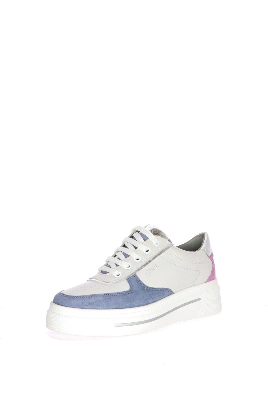 Sandra Sneakers Bianca Con Bordi Colorati Cinzia Soft Mocassini E Sneaker