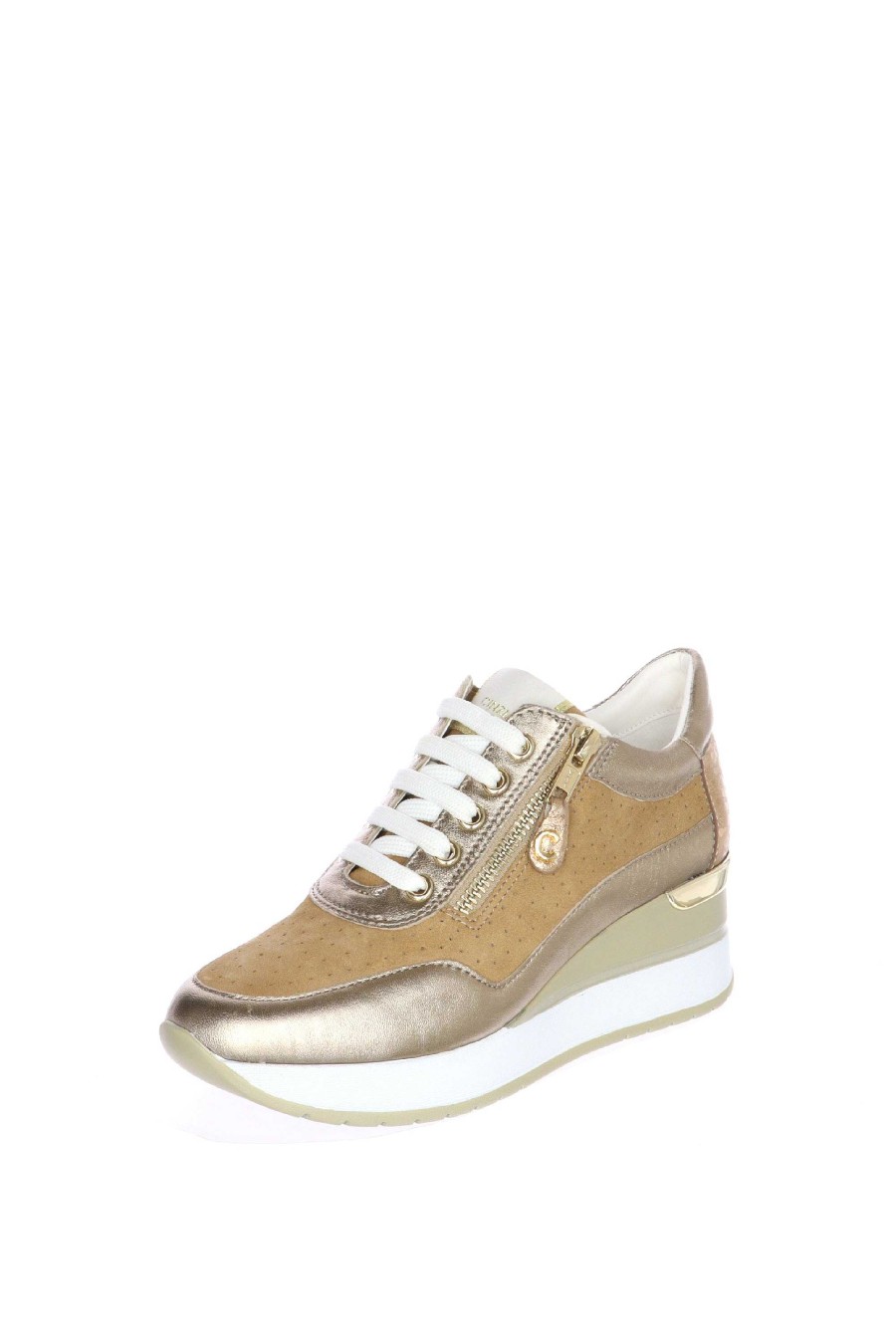 Sandra Sneakers Primaverile Beige E Blu Cinzia Soft Mocassini E Sneaker