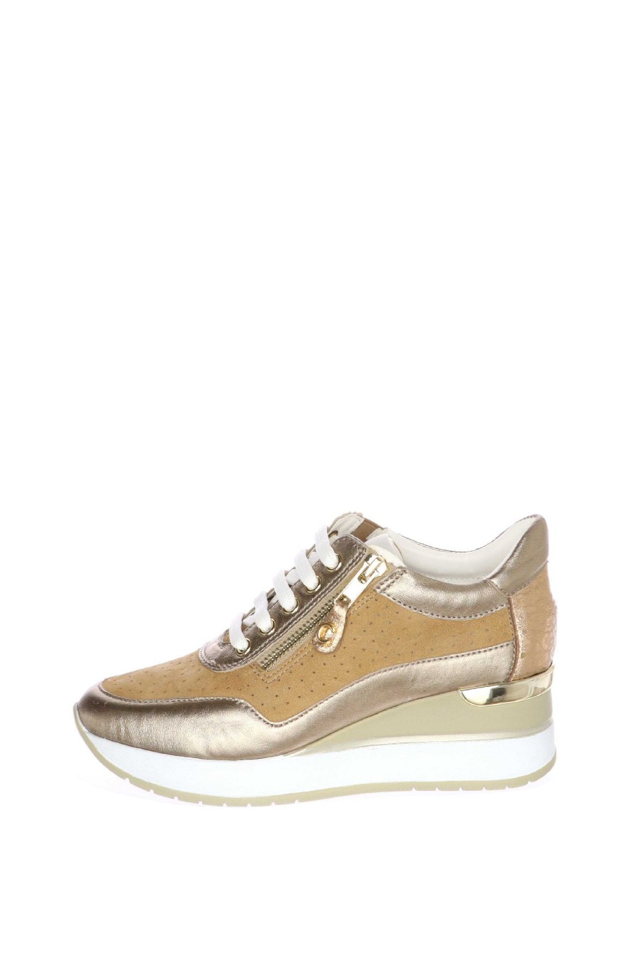 Sandra Sneakers Primaverile Beige E Blu Cinzia Soft Mocassini E Sneaker