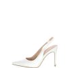 Sandra Slingback In Pelle Perlata Bianca Tamaris Decollete E Slingback