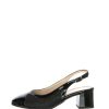 Sandra Slingback Vernice E Glitter Nero O Blu Cinzia Soft Decollete E Slingback