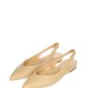 Sandra Sabot Basso In Pelle Nude O Blu Cinzia Soft Decollete E Slingback