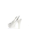 Sandra Slingback Sposa Beatricce Raso Bianco Seta I Am Bride Decollete E Slingback