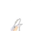 Sandra Slingback Elegante Argento Menbur Sandali E Sabot