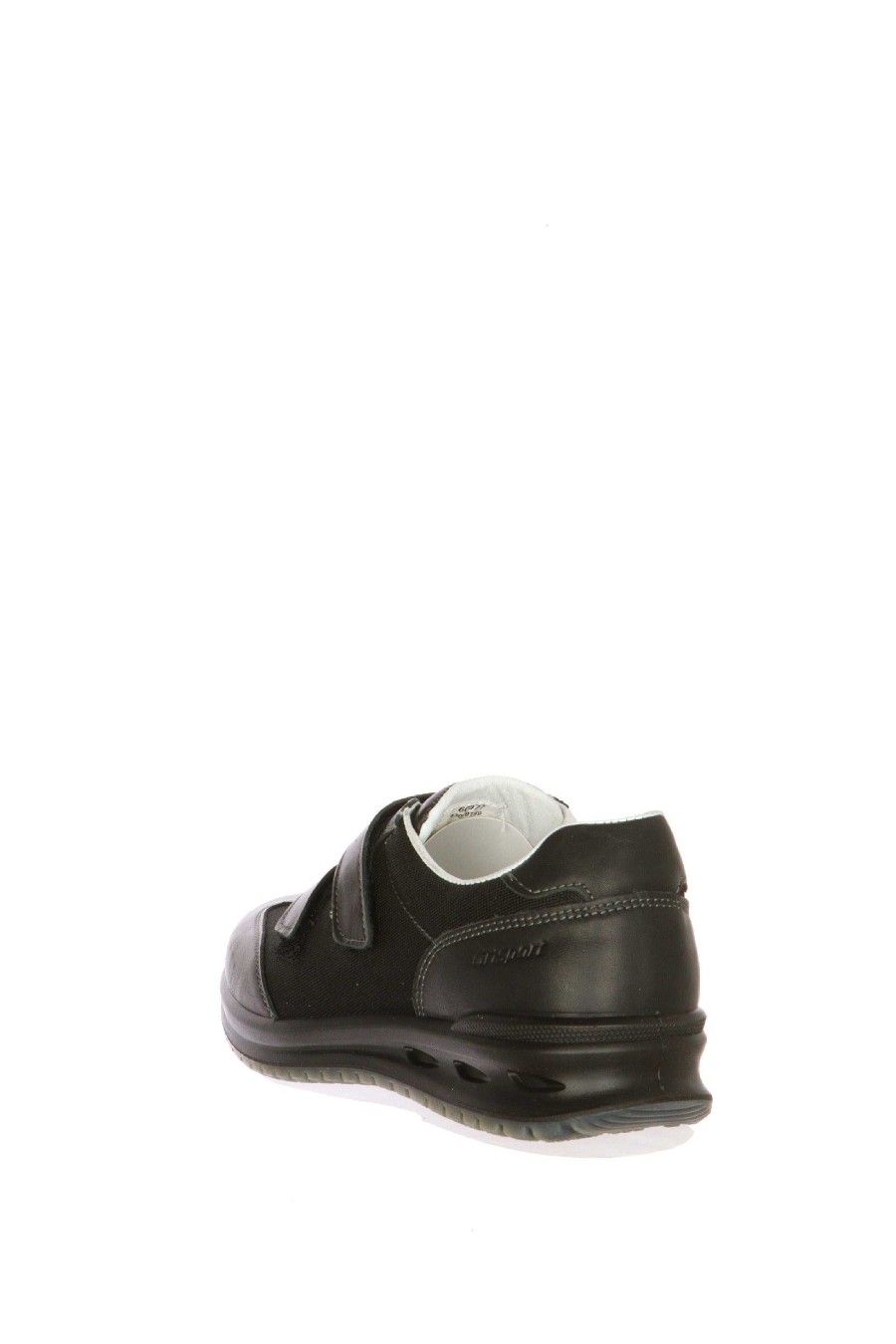 Sandra Sneakers In Pelle Nero Con Strappi Grisport Sneakers E Polacchini