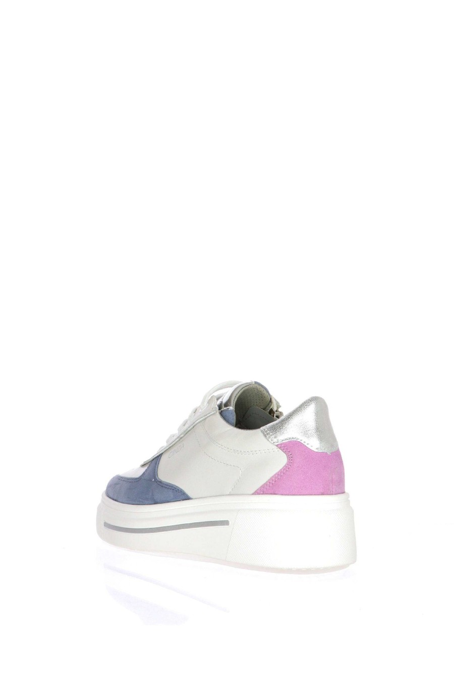 Sandra Sneakers Bianca Con Bordi Colorati Cinzia Soft Mocassini E Sneaker