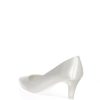 Sandra Decollete Sposa Raso Bianco Seta Tacco Basso Joel Holly Decollete E Slingback