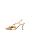 Sandra Slingback Gioiello In Pelle Laminata Soffice Sogno Decollete E Slingback