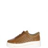 Sandra Sneakers In Pelle Cuoio Con Catena Dorata Cinzia Soft Mocassini E Sneaker